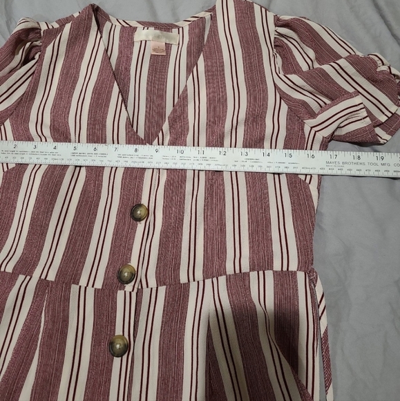 Band of Gypsies womens size Sm. Striped, wide leg, cropped Jumpsuit - Picture 11 of 11